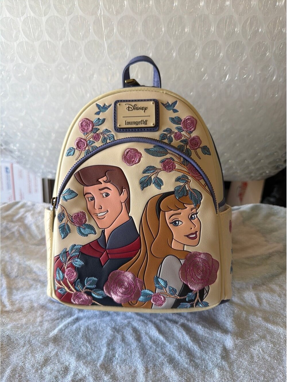 Loungefly Sleeping Beauty Aurora & Prince Phillip Backpack NWT